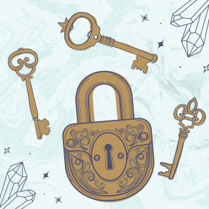 3 Keys to Unlock Your Crystal Magic Image of lock and keys